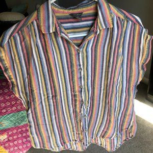 Eddie Bauer Women's XS | Colorful Short sleeve Button Down